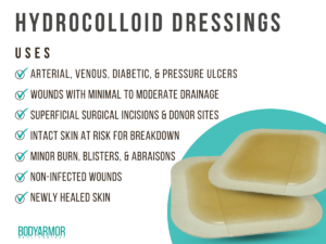 Hydrocolloid dressing uses