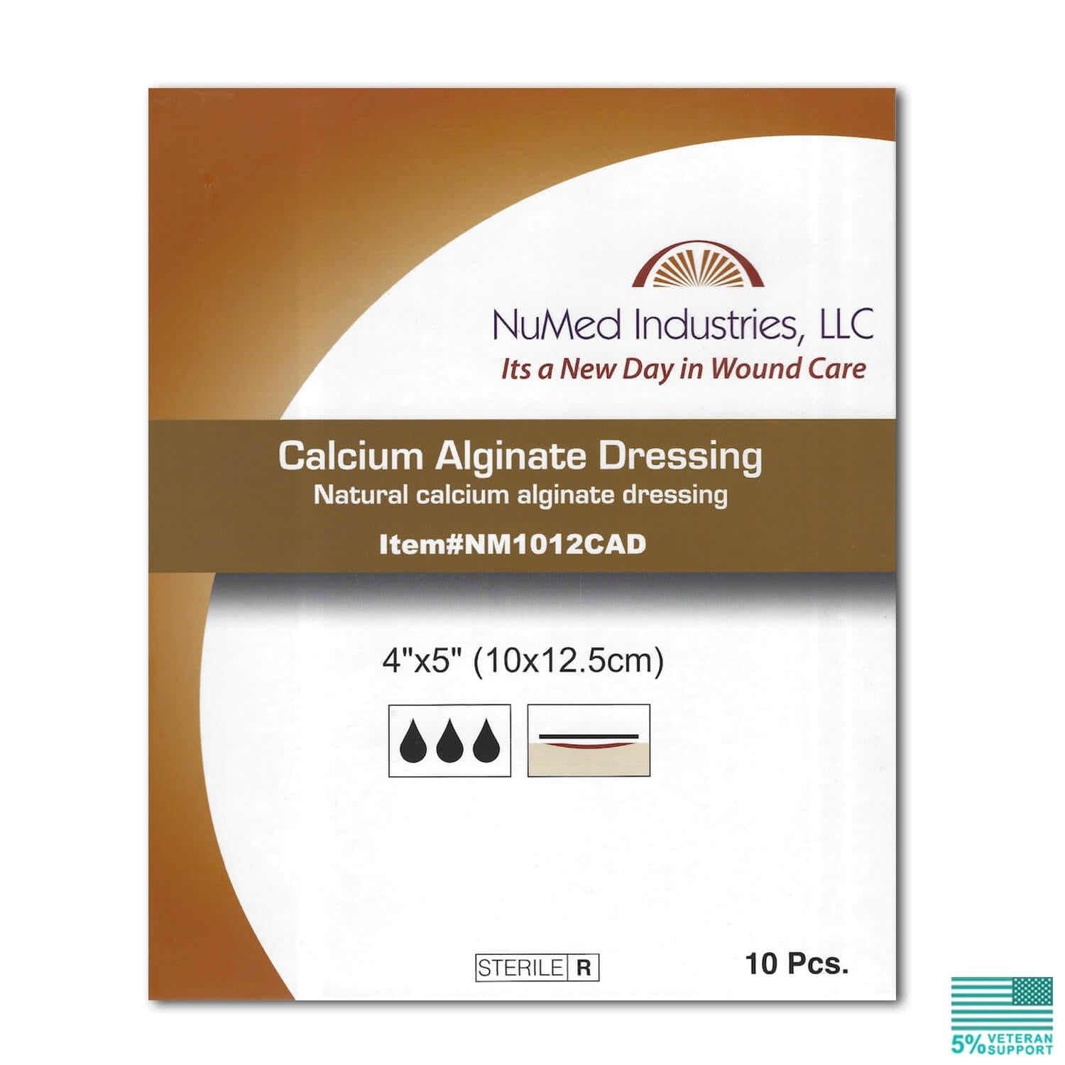 Calcium Alginate Dressing 4x5 (10 ct.) BODYARMOR Medical Supply Co.