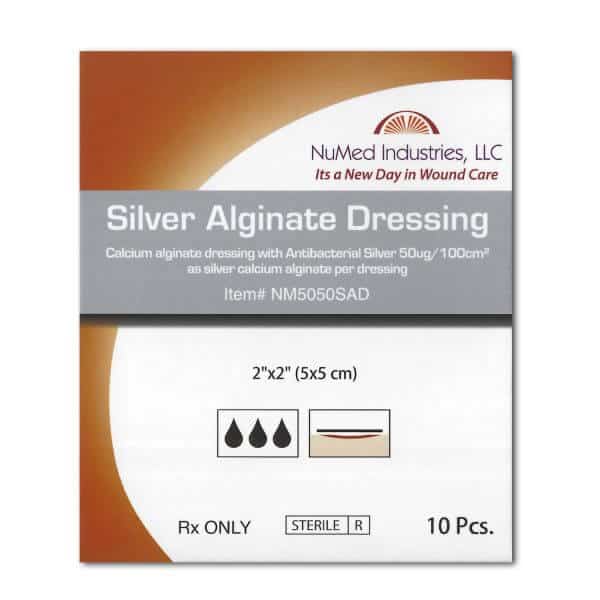 Calcium Alginate with Silver 4x5 (10 ct.) BODYARMOR MEDICAL SUPPLIES