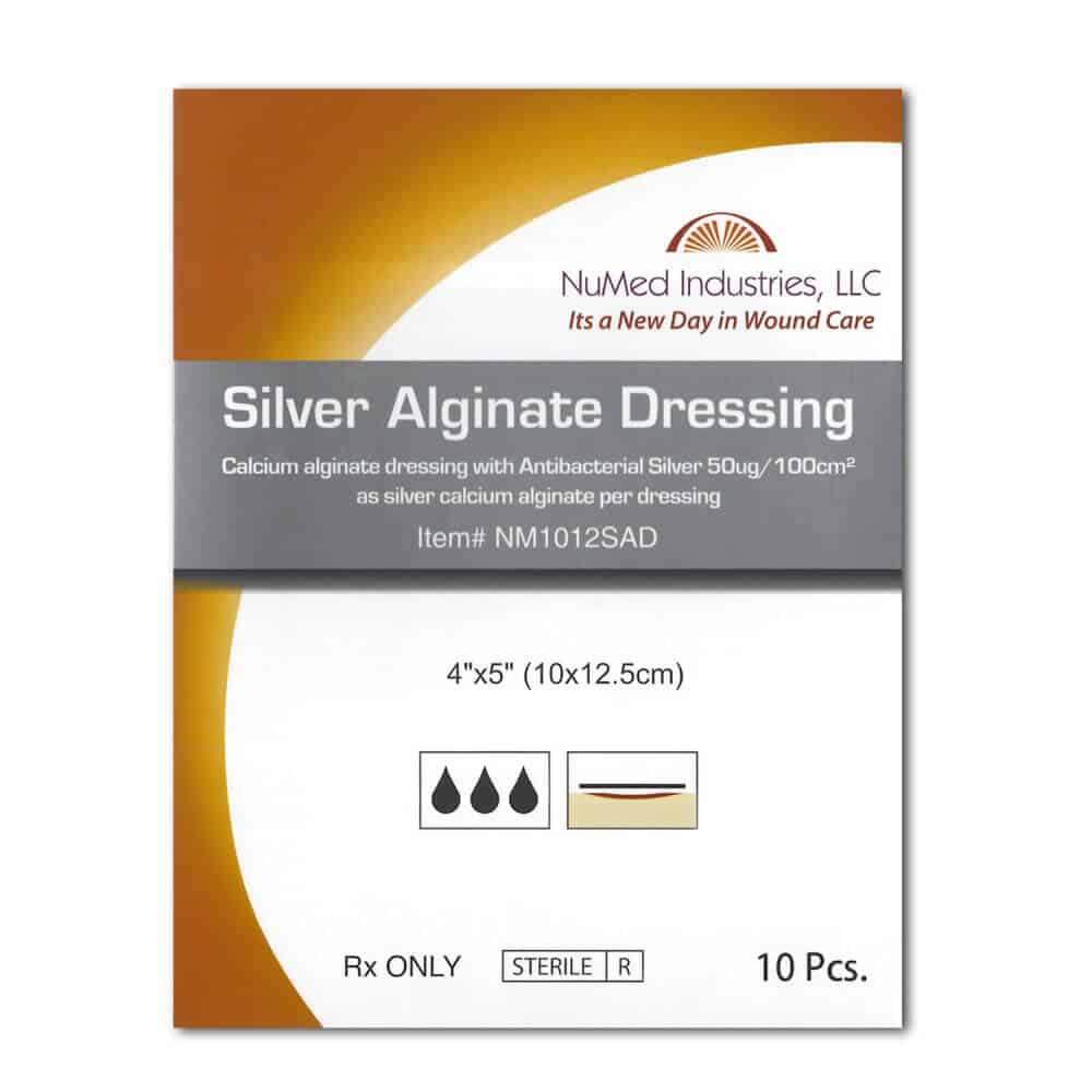 Calcium Alginate with Silver 4x5 (10 ct.) BODYARMOR MEDICAL SUPPLIES