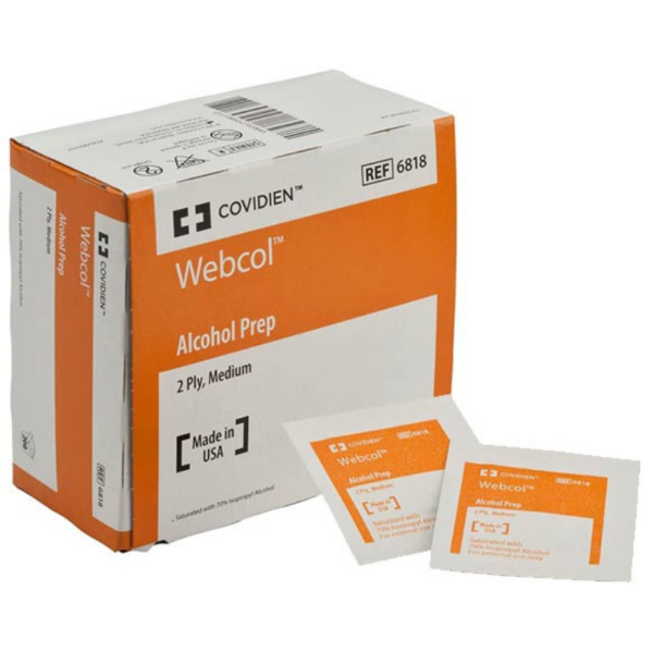 Webcol™ Alcohol Prep Pad, Medium