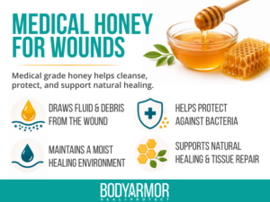 Benefits of medical honey for wound healing