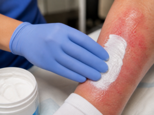 Zinc oxide wound application