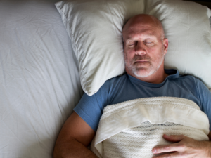 older adult sleeping