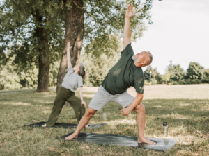 older adults stretching